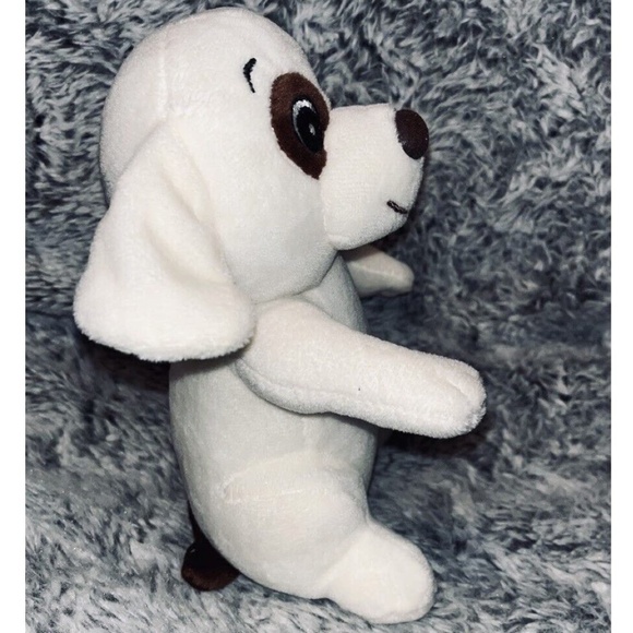 NWT Stuffed Animal Baby Puppy Beanie soft plush Dog w/Tag RBI 7" - Picture 4 of 4